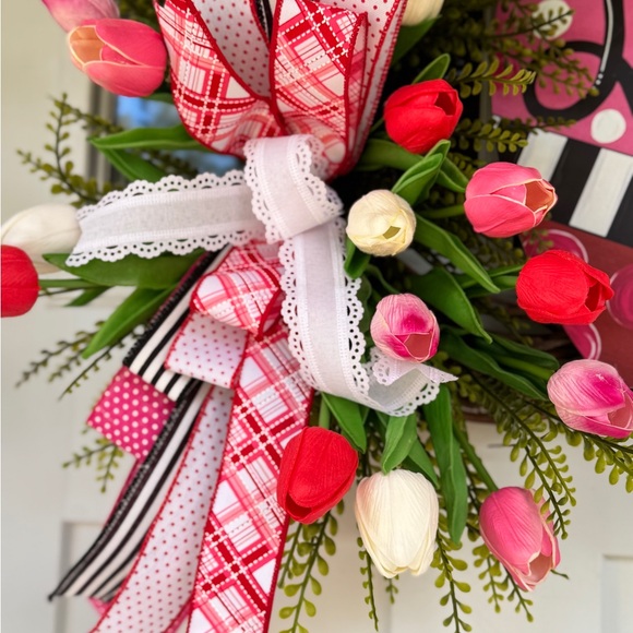 SOLD LOCALLY Love Valentine’s Day Wreath - Picture 7 of 10